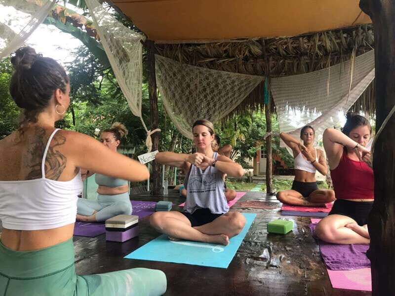 1 day of yoga with bike tour to the Cozumel cenote - Key Points
