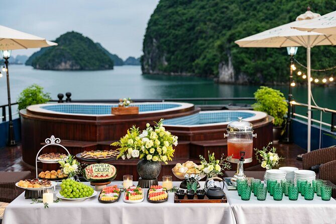 1 Day Pamela 5 Star Luxury Cruise From Halong Bay, Jacuzzi Pool - Departure and Welcome
