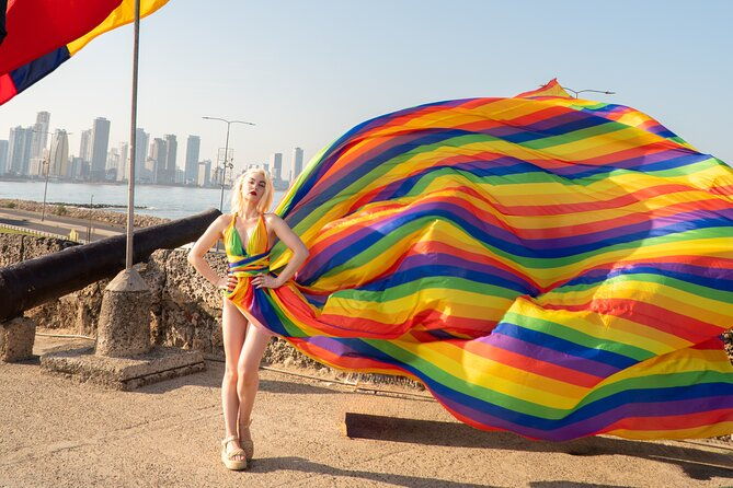 1-hour-private-photoshoot-with-flying-dress-rental-in-cartagena