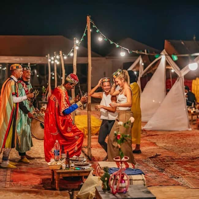 1 night agafay desert tour with camel ride & dinner show - Key Points
