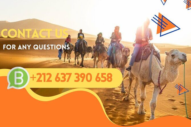 1 Night in desert Merzouga with Camel trek - Erg-Chebbi, Morocco - Key Points