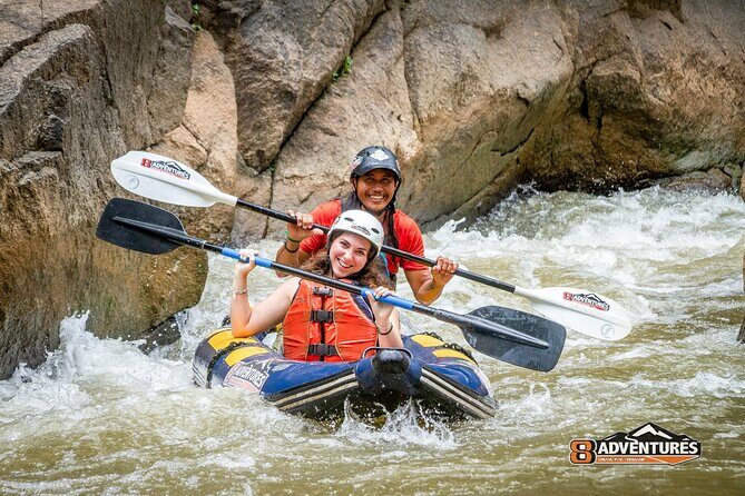 10KM Inflatable Kayaking and 3HR Trekking Adventure - Transport, Group Size, and Practical Details