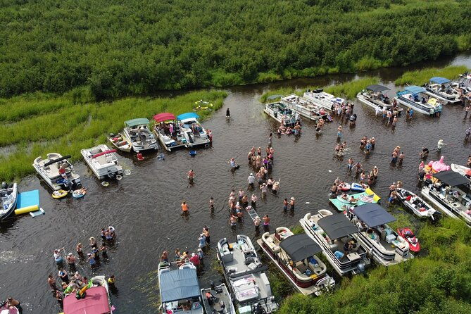 12-hour-double-decker-pontoon-with-slide-on-yellow-lake