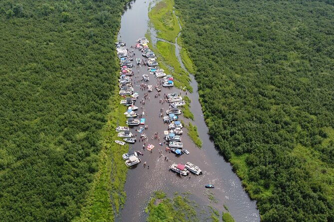 12-hour-double-decker-pontoon-with-slide-on-yellow-lake