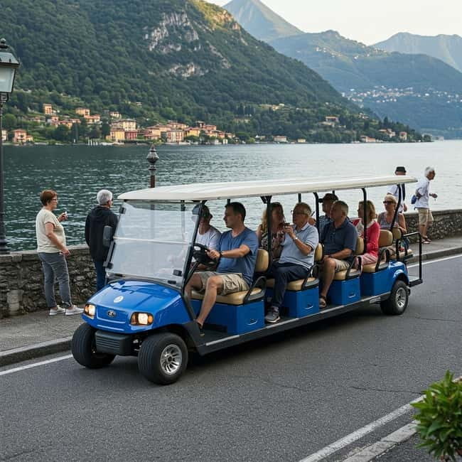 1H Golf Car Tour to Como at Sunset - FAQ