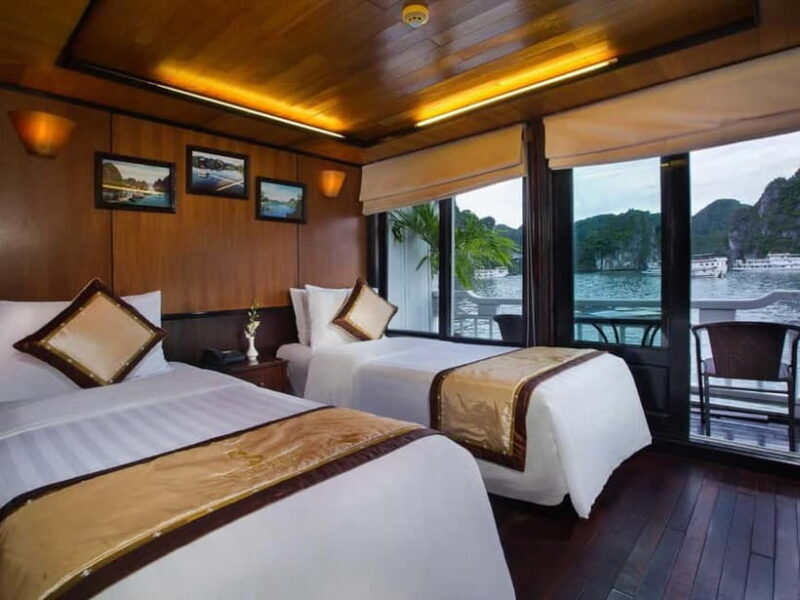 2 Days: Ha Long Bay overnight cruise with private balcony - The Sum Up