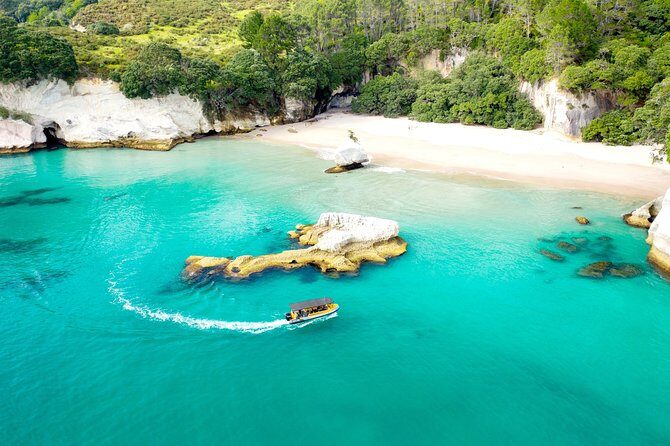 2 Hour Cathedral Cove and Volcanic Coast Cruise with Shade Canopy - FAQs