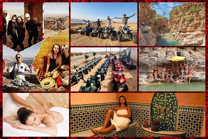 4 Excursions In 1 Pack = City tour + Quads + Hammam-massage + Paradise Valley - What’s Included and How It Works