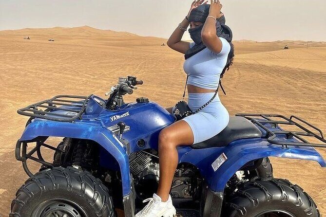 4 Hours Desert Tour with Quad Bike Camel Ride & Sandboard - FAQs