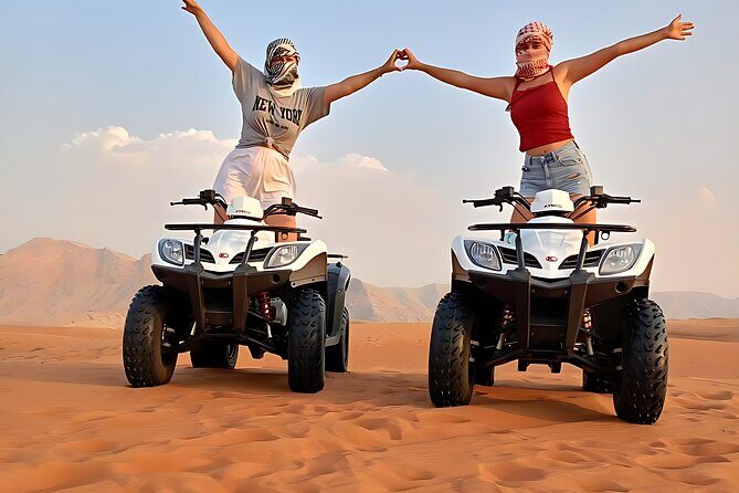 4 Quad Bikes Tour with pick up & drop off Included 4 persons - Key Points