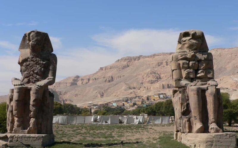A Thrifty Luxor Adventure to the West Bank's Top Sights - The Iconic Colossi of Memnon