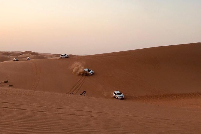 Abu Dhabi Desert safari with BBQ Dinner,Sandboarding & Camel ride - Key Points