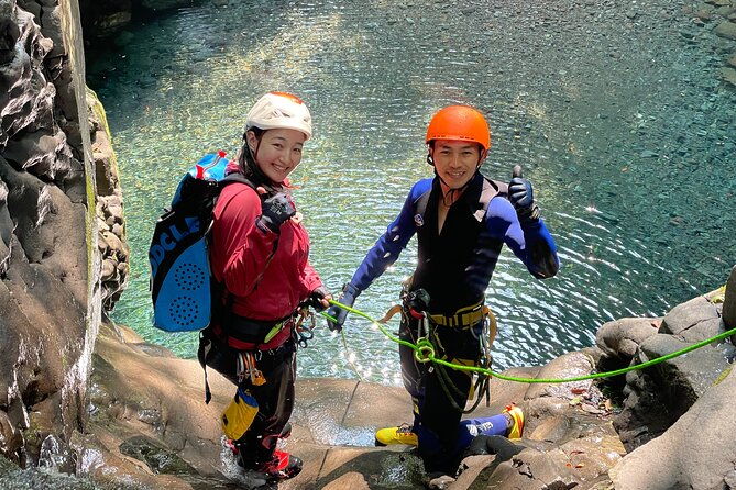 advanced-canyoning-activity-in-a-miracle-lava-valley-of-mt-fuji