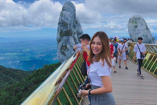 Afternoon private transfer from Danang city to the Golden Bridge - Key Points