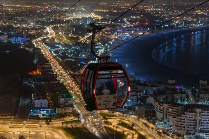 Agadir: Night Cable Car Round-Trip Ticket - Key Points