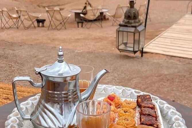 Agafay Desert dinner & camel ride with show - Pickup and Journey from Marrakech