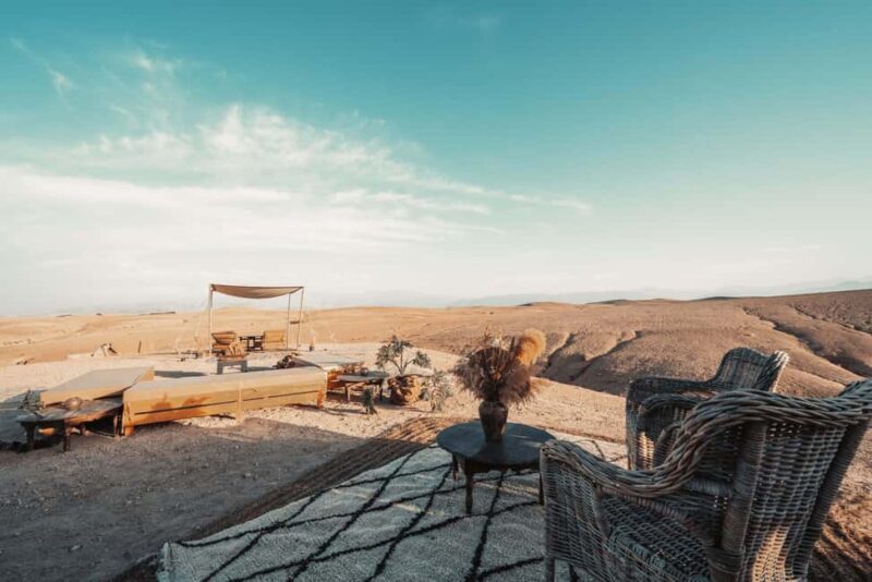 Agafay Desert: Inara Camp Luxury Private Lunch w/ Camel Ride - Key Points