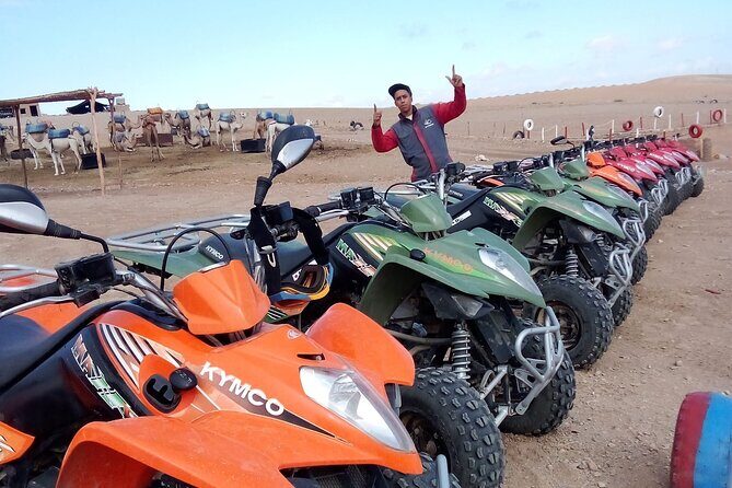 Agafay Desert :Quad or Camel with Lunch and pool or Dinner & Show - FAQs