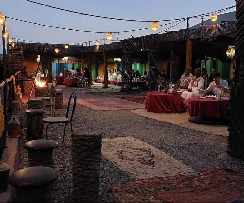 Agafay Desert Sunset Tour with Camel Ride ,Dinner and Show - Key Points