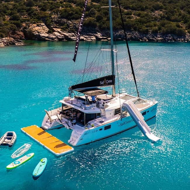 Agios Nikolaos: Sailing Trip Catamaran Lunch and Water Toys - Setting Sail from Agios Nikolaos