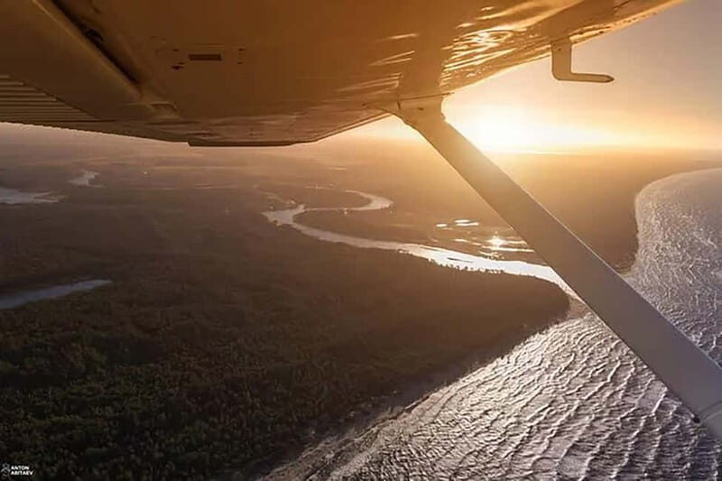 Airplane flight over Riga or Latvia - The Scenic Highlights You Can Expect