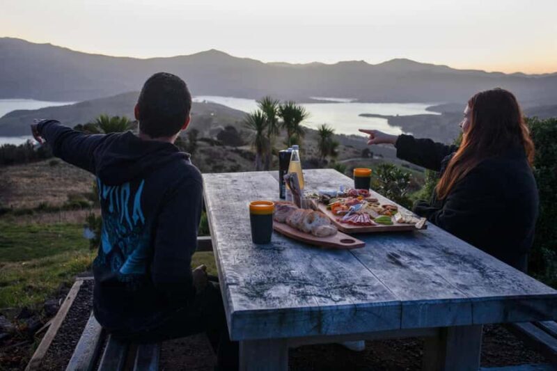 Akaroa: Astronomy Bites Tour with 3 telescopes and platter - Transition: Sunset and Grazing Platter