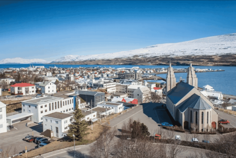 akureyri-port-godafoss-waterfall-forest-lagoon-drop-off