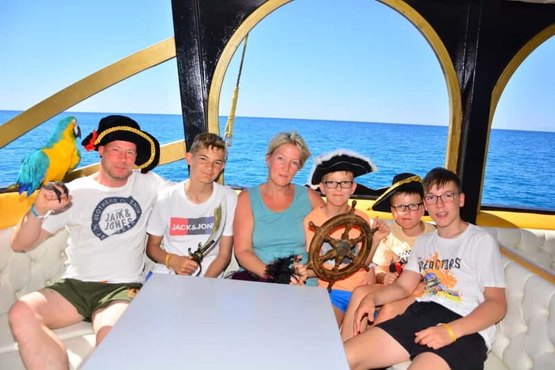 Alanya: Luxury Pirate Boat Trip w/Meal, Drinks and Pickup - FAQs