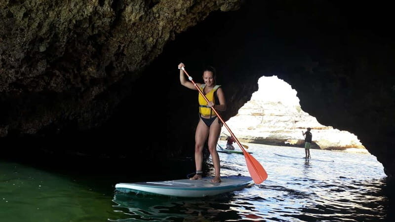 Albufeira: Caves and cliffs Paddleboarding (SUP) Tour - Key Points