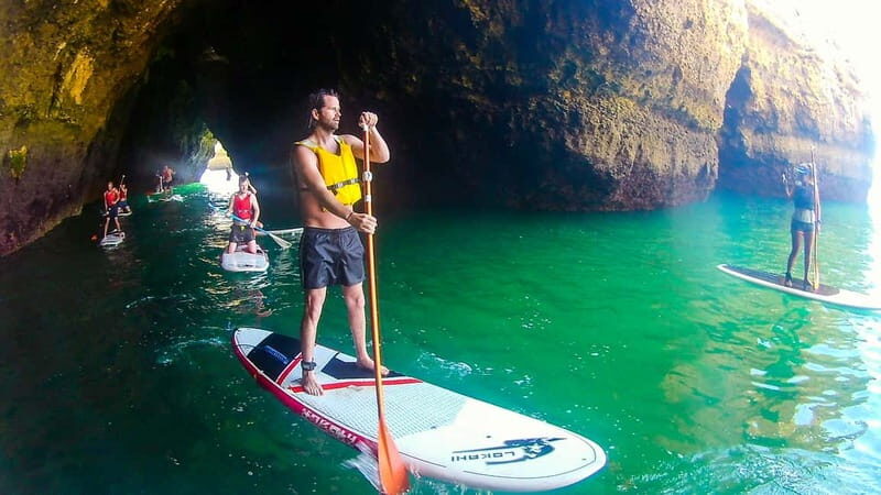 Albufeira: Caves and cliffs Paddleboarding (SUP) Tour - Time for a Swim and Rest