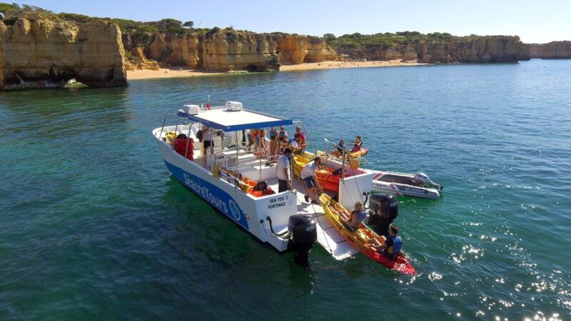 albufeira-marina-benagil-cave-to-marinha-beach-kayak-tour