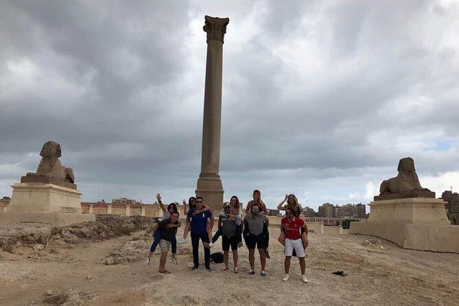 Alexandria day private tour from Cairo Giza hotel - Stop 2: Pompey’s Pillar and the Roman Amphitheater