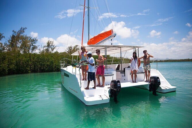 All inclusive CATAMARAN with BBQ : Ile aux cerf & GRSE waterfall - What to Expect from the Tour