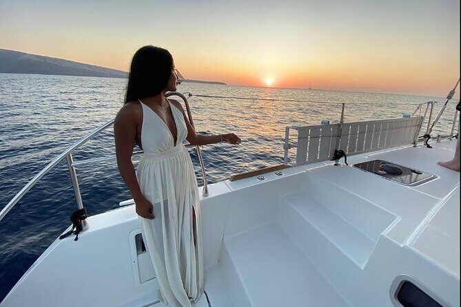 All-Inclusive: Santorini Luxury Sunset Cruise with Greek Meal - The Sum Up