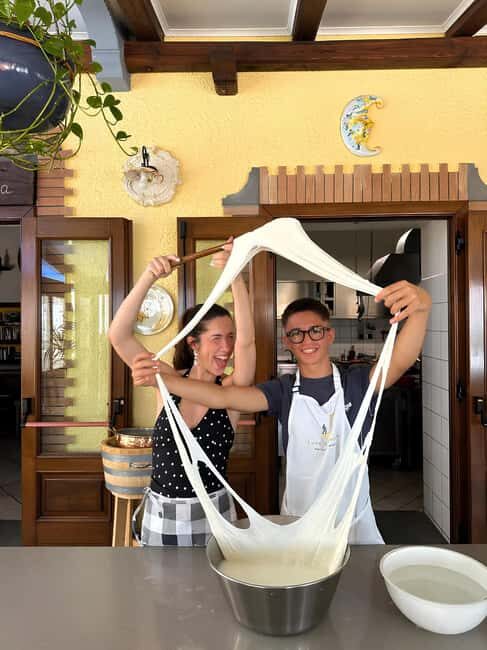 Amalfi: Make Fresh Pasta, Mozzarella & Tiramisù with wine - Key Points