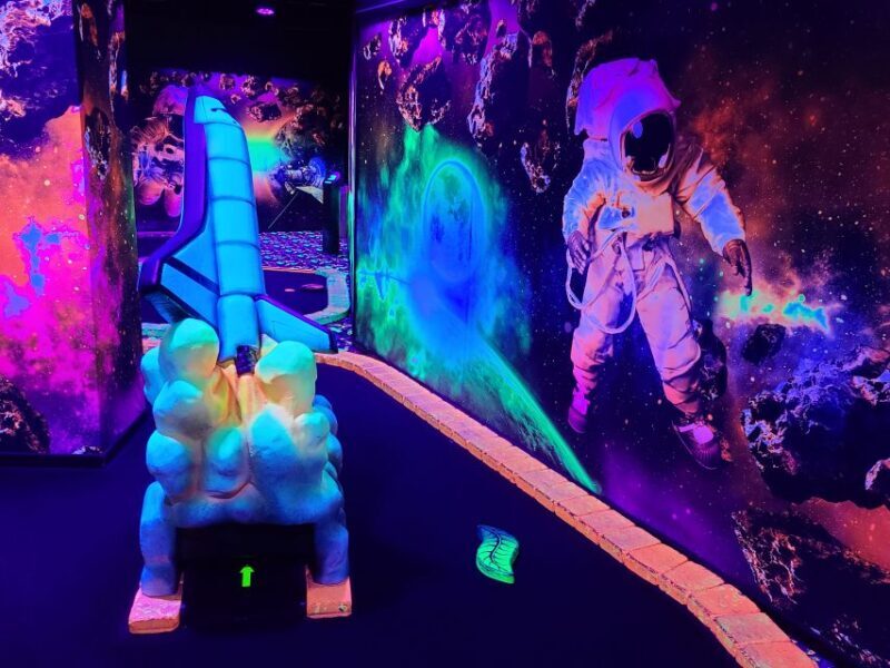 American Dream: Blacklight Mini Golf Entry Ticket - The Course: A Closer Look