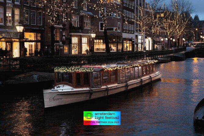 Amsterdam Light Festival: Canal Cruise Covered Saloon Boat - A Detailed Look at the Canal Cruise Experience