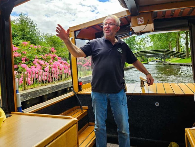 Amsterdam: Live GuideD Giethoorn Boat Tour & Cheese Platter - Key Points