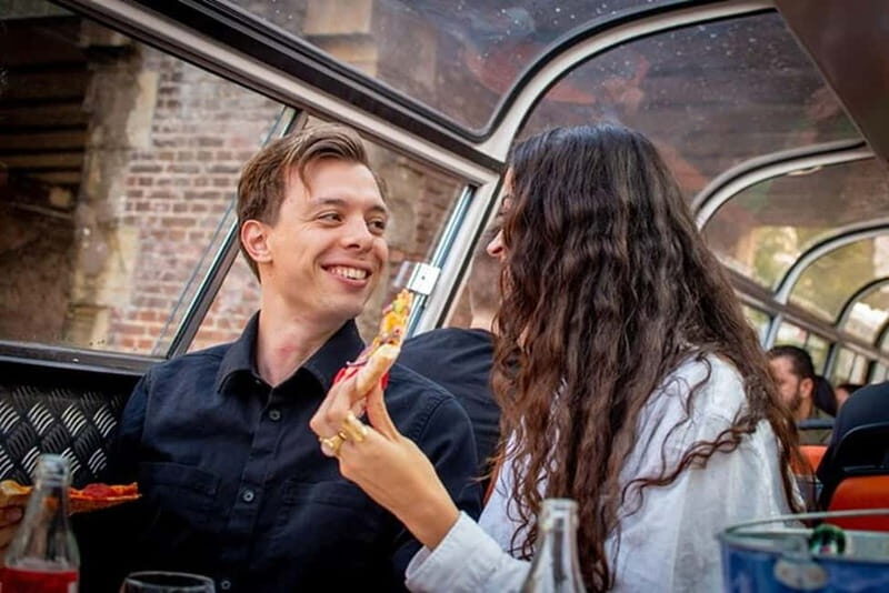 Amsterdam: Pizza Cruise with New York Pizza & Drinks - Key Points