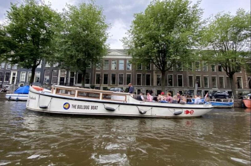 Amsterdam: The Bulldog Boat With 2 Drinks (420 Friendly) - Key Points