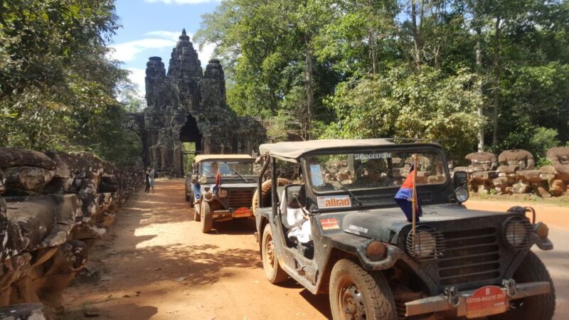 Angkor Wat in a vintage Jeep with driver - jeep rental - Key Points