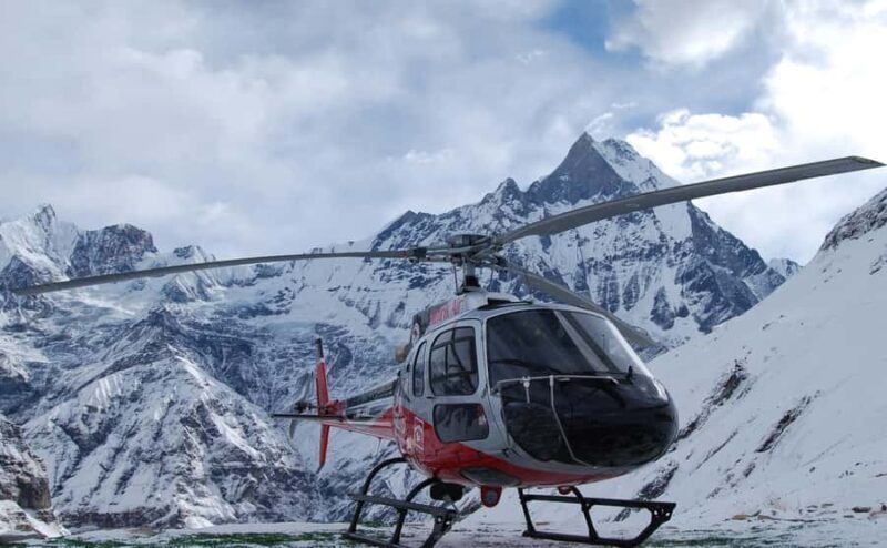 Annapurna Base Camp Helicopter Tour, Pagoda & Boat Ride - Key Points