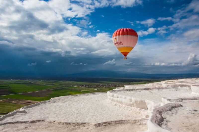 Antalya: Pamukkale Tour Includes Hot Air Balloon option - The Experience from the Ground and Sky