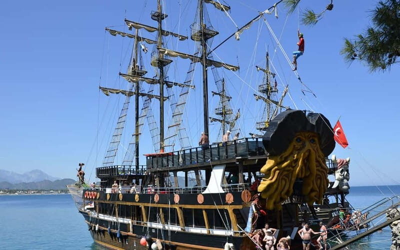 Antalya: Pirates Boat Tour W/ Swim Stops Lunch & Waterfall - Key Points