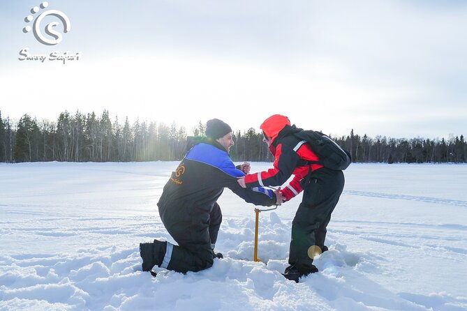 arctic-ice-fishing-by-snowshoe