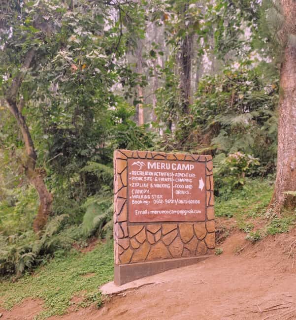 Arusha nature hike to Napuru waterfalls. - Key Points