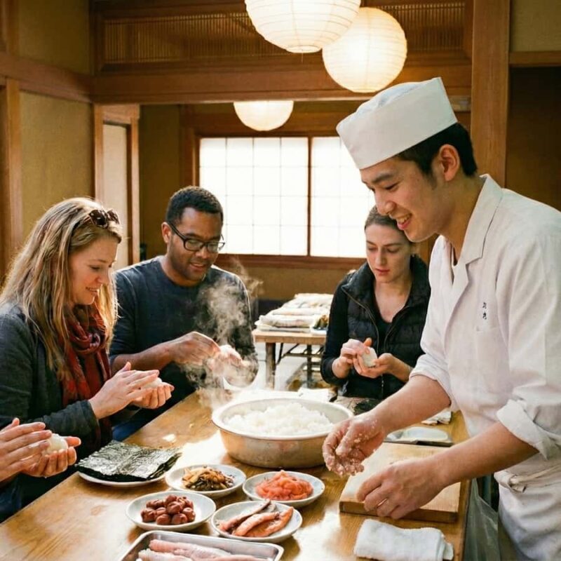 Asakusa Tokyo Early-Bird Onigiri Making Class with a Chef - Key Points