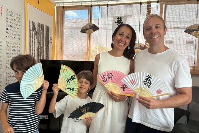 AsakusaJapanese Calligraphy & Make your original folding fan! - Discovering Authentic Japanese Calligraphy in Asakusa