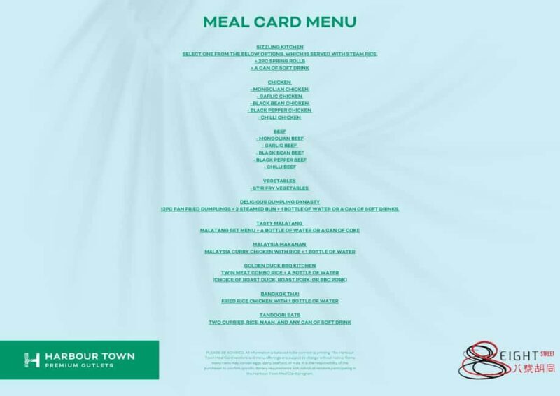 Asian Eats Meal Voucher at Harbour Town Shopping Outlet - Shopping at Harbour Town: Australia’s Largest Outlet Centre
