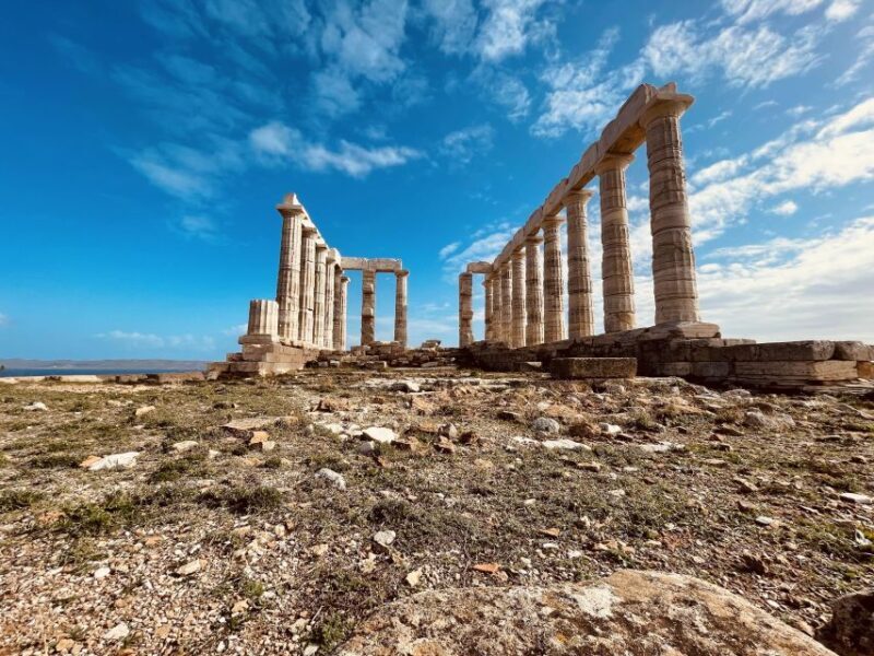 Athenian Riviera  Sounio - Arsida & Fleves islets - The Iconic Poseidon Temple